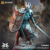 Caedes - Zealous Paladin of Erdrydion 3D-printed model